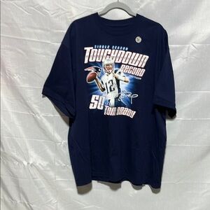 Reebok Tom Brady 2007 Touchdown Record T-Shirt NWOT